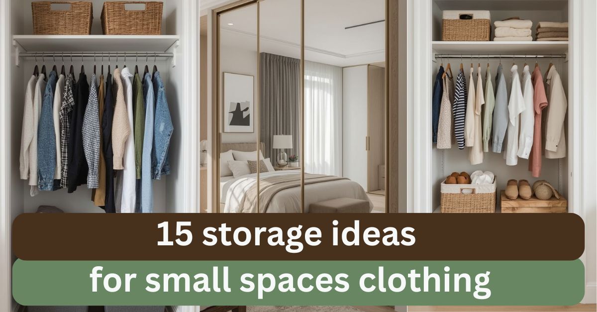Storage Ideas for Small Spaces Clothing