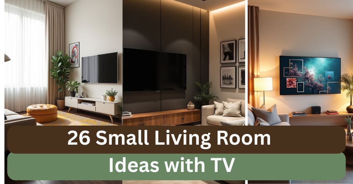 26 Small Living Room Ideas with TV