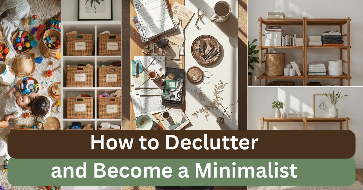 How to Declutter and Become a Minimalist with Simple Home Organization Tips