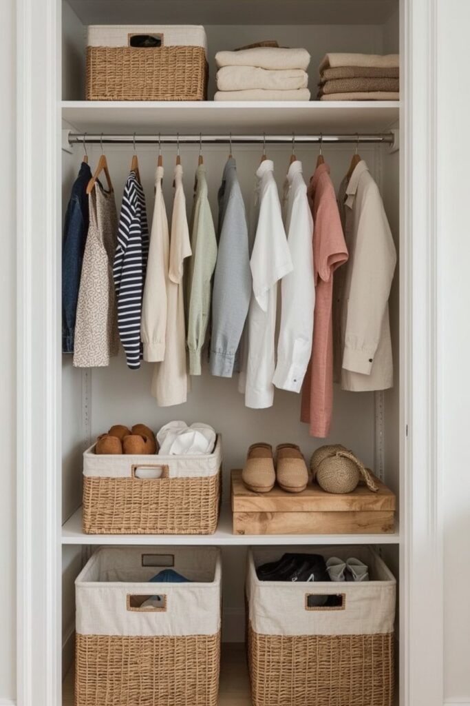 Light and Simple Storage Ideas for Small Spaces Clothing and Wardrobes