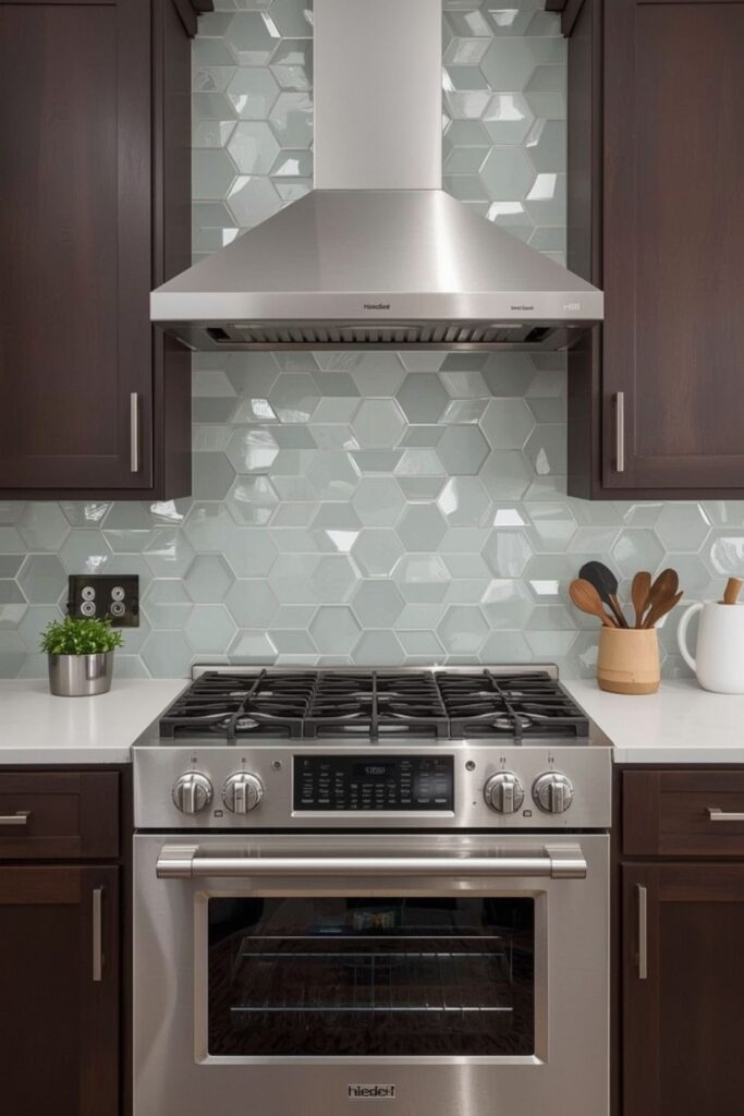 Plain Rental Kitchen To Styled Space With Peel And Stick Backsplash
