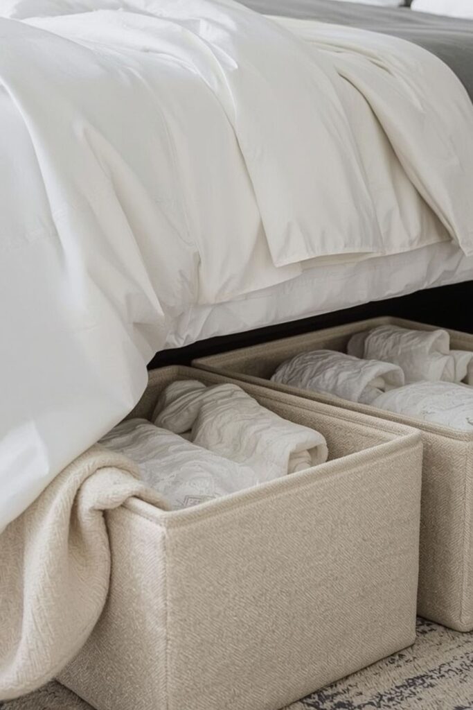 Soft Under Bed Storage Ideas for Small Spaces Clothing