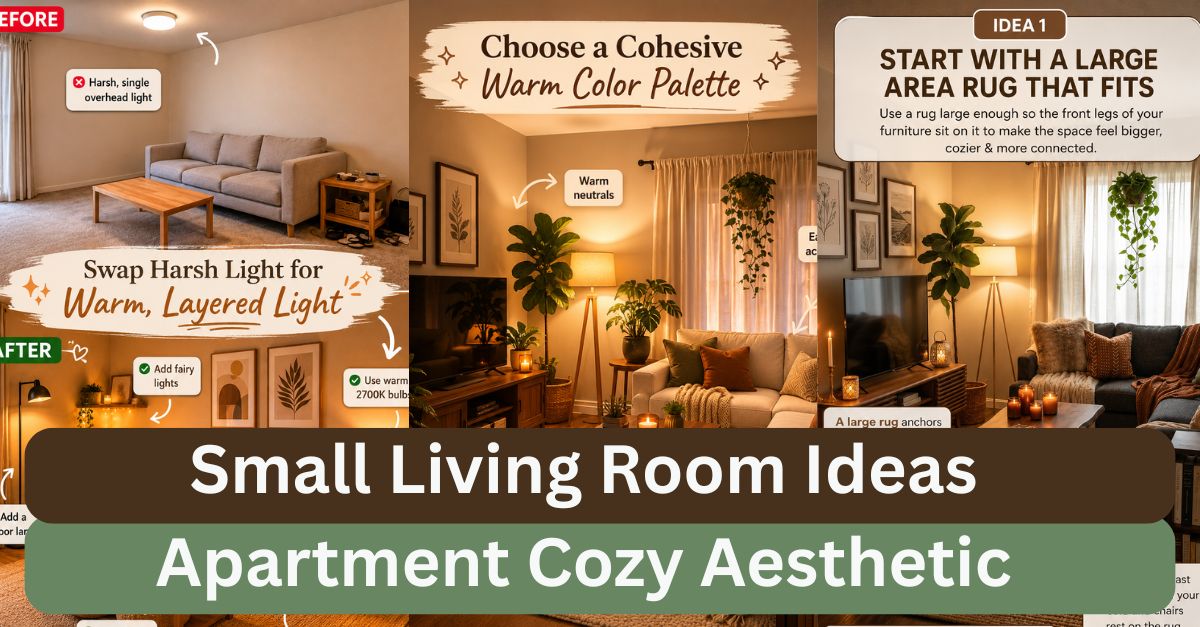 Small Living Room Ideas Apartment Cozy Aesthetic